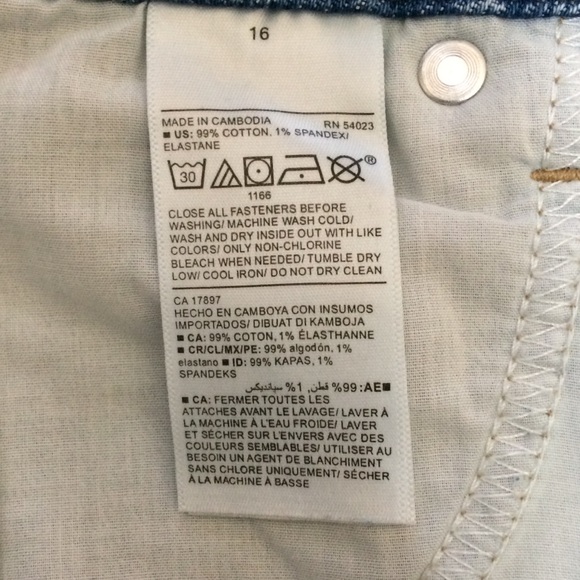 Old Navy High-Waisted Button-Fly Raw-Hem Jean Skirt - Picture 6 of 8